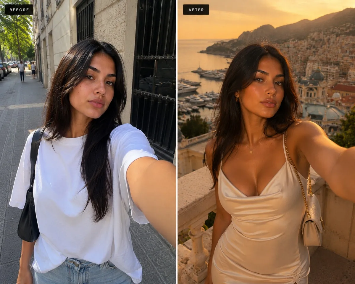 Before and After — Street to Monaco Sunset